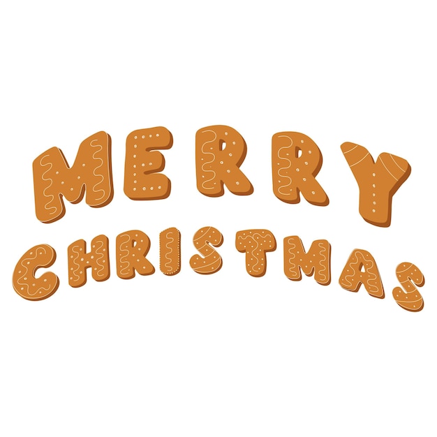 Lettering Merry Christmas lettering Christmas cookies.