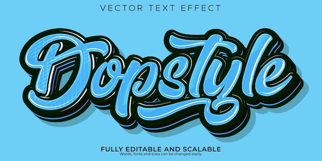 Vector lettering and text style effect