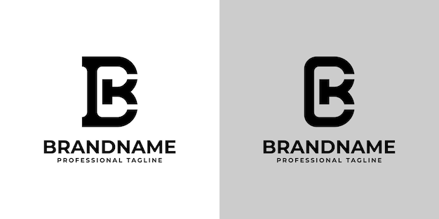 Letters BK or KB Monogram Logo suitable for business with BK or KB initials