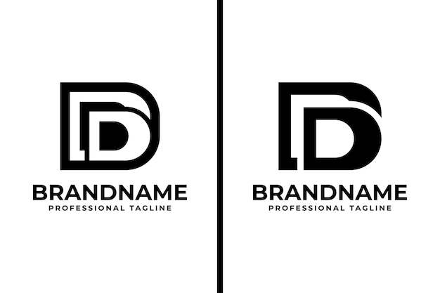 Vector letters dd monogram logo suitable for any business with dd initials