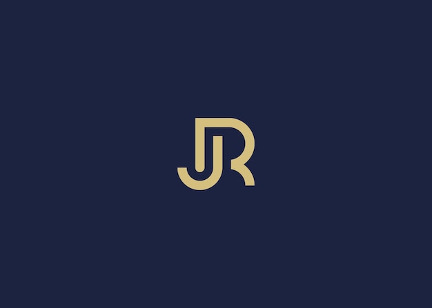 letters jr or rj logo icon design vector design template inspiration