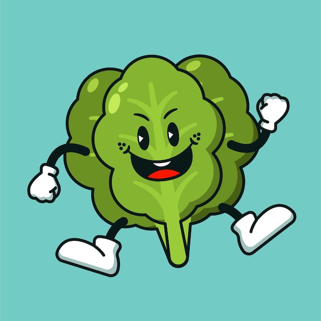 Lettuce Hand Drawn Character Illustration