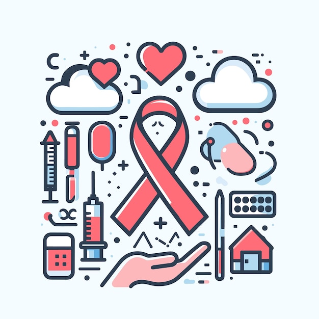 leukemia Awareness Day vector illustration silhouette icon