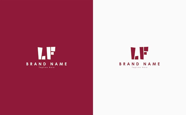 LF Letters vector logo design