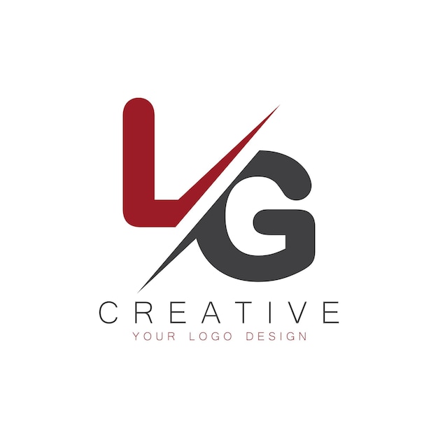 LG initial monogram with letter creative logo