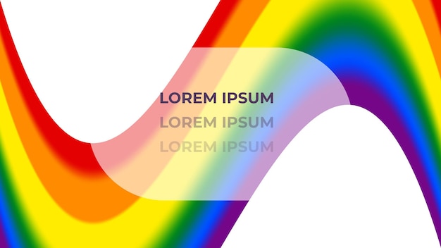 LGBT banner background template