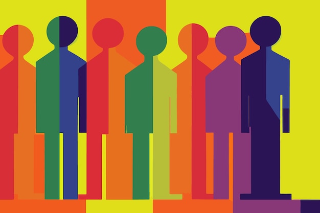 Lgbt people tolerance illustration support lgbtq community