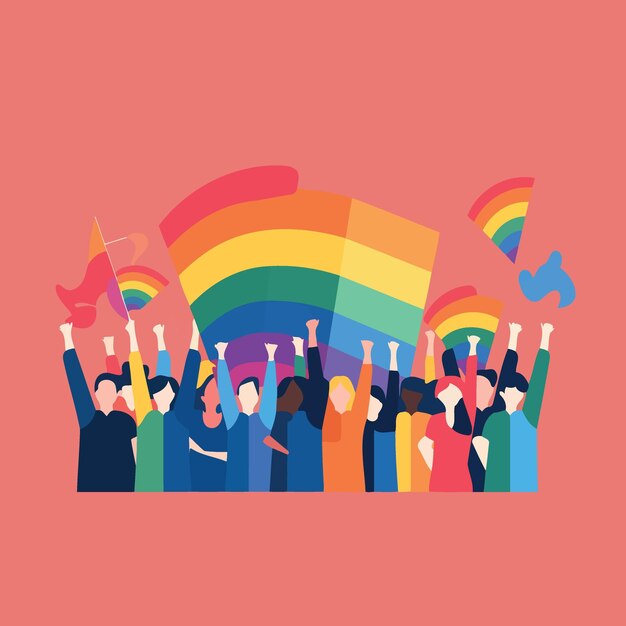 Lgbt pride day and month gay parade