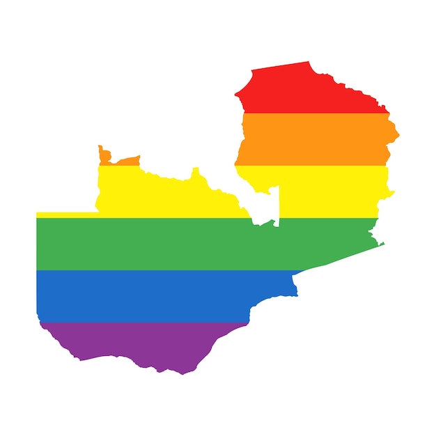 lgbtq gay pride rainbow  flag map of