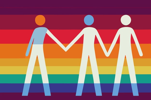 Lgbtq people tolerance illustration support lgbtq community