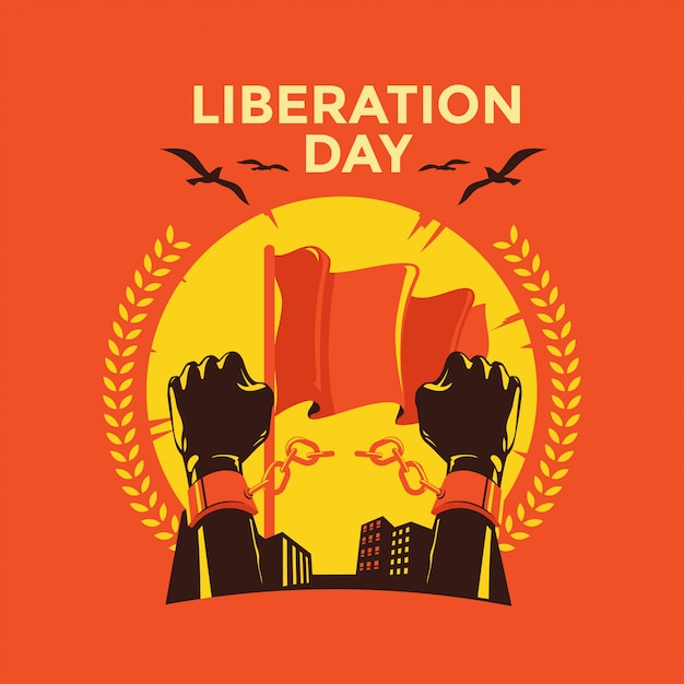 Liberation Day Vector Illustration Premium