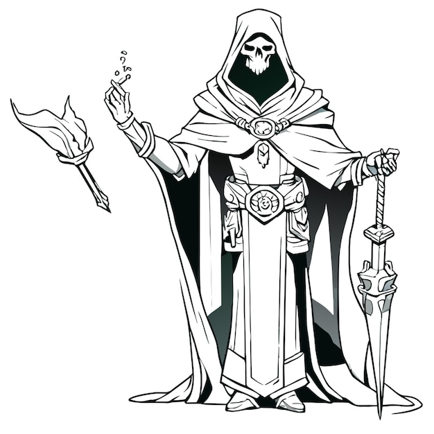 a lich vector illustration