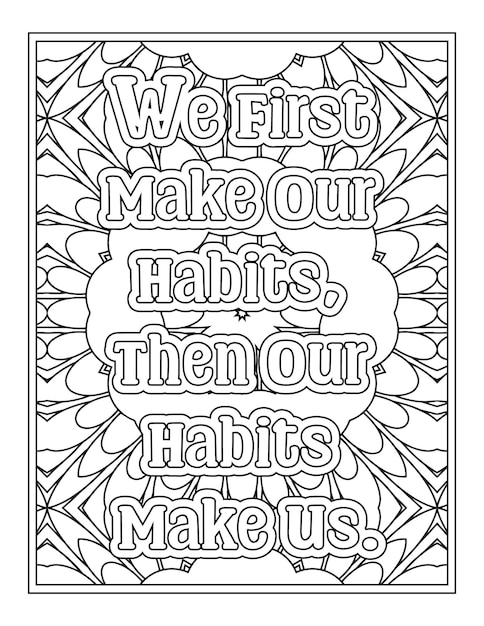 Life Changing Quotes Coloring Pages for Kdp Coloring Pages