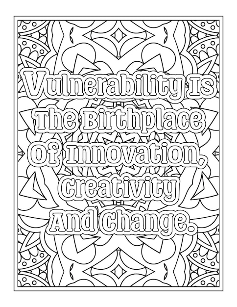 Life Changing Quotes Coloring Pages for Kdp Coloring Pages