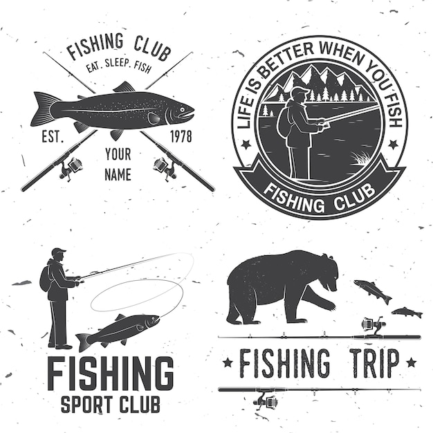 Life is better when you fish Vector illustration