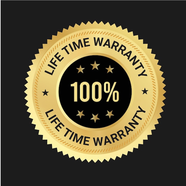 Life time Warranty logo design Lifetime Warranty vector badge icons