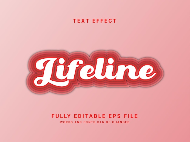 Lifeline Text Effect