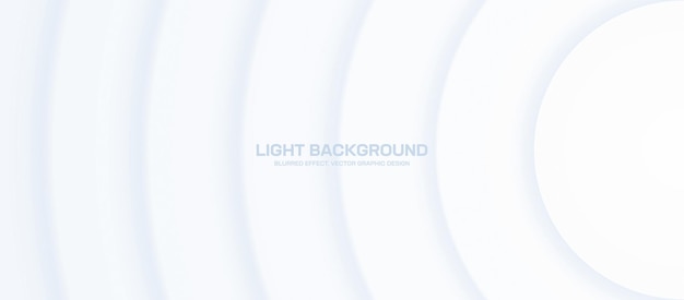 Light Abstract Vector Wide Background with Dynamic Blurred Lines and Circles