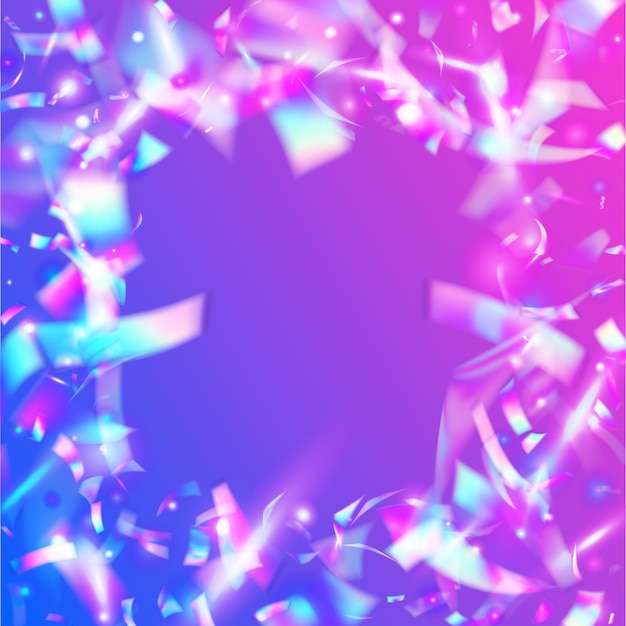 Light Background. Disco Prism. Fantasy Foil. Hologram Glare. Holiday Art. Blur Colorful Illustration. Iridescent Effect. Pink Retro Glitter. Purple Light Background