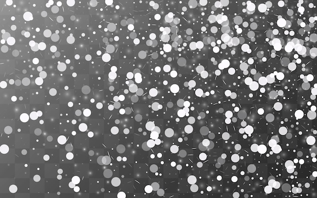 Light Blizzard Vector Transparent Background