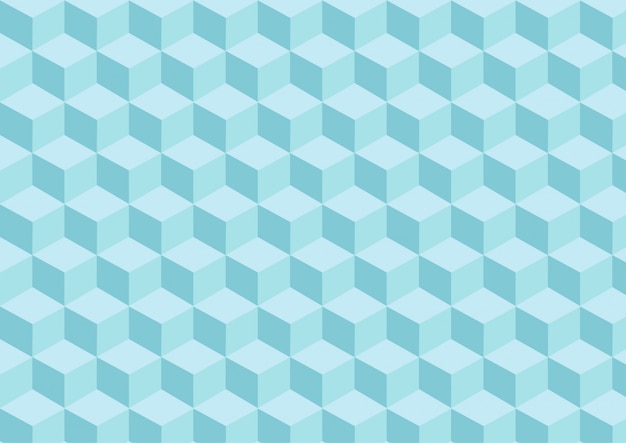 Light blue cubes pattern with tridimensional effect