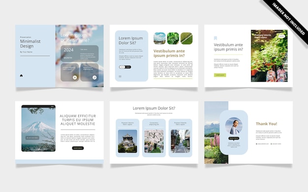 Light blue gradient business presentation templates