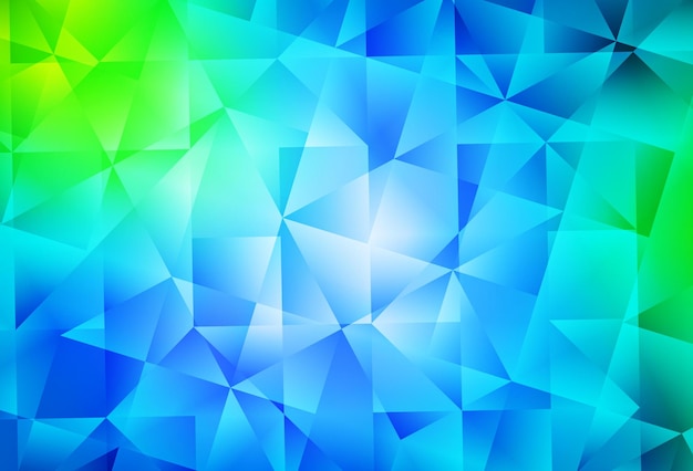 Light Blue Green vector triangle mosaic texture