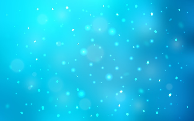 Light BLUE vector cover with beautiful snowflakes