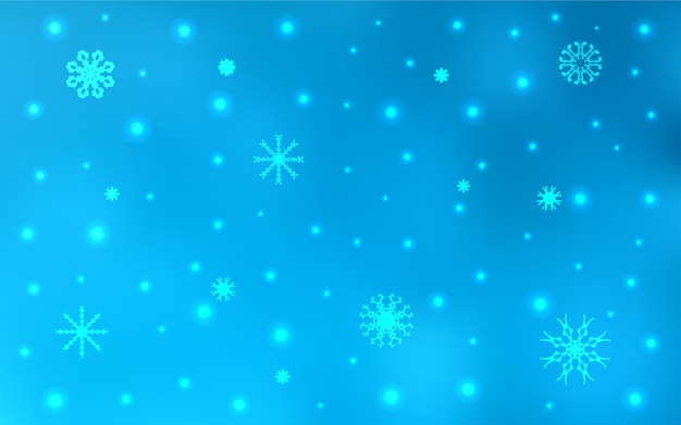 Light BLUE vector layout with bright snowflakes