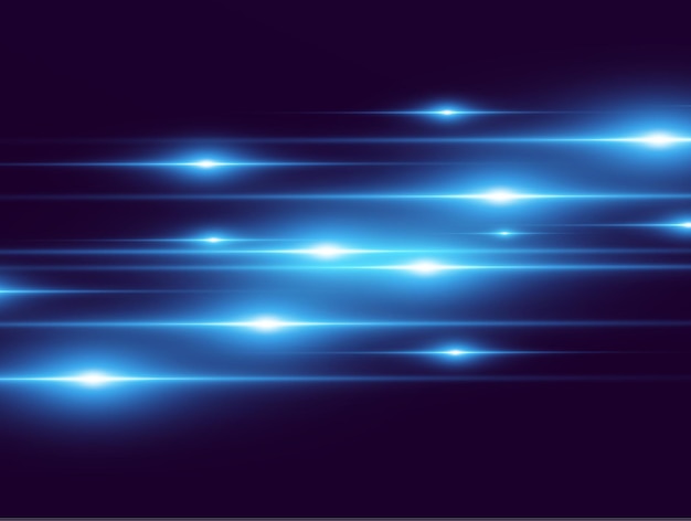 Light blue vector special effect Glowing beautiful bright lines on a dark background