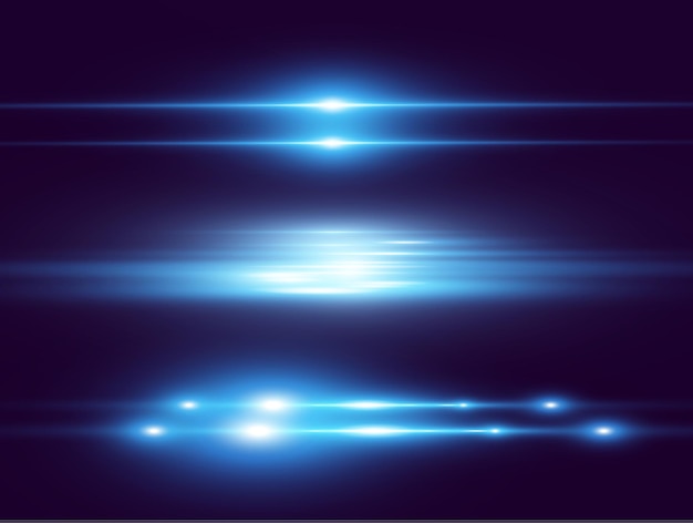 Light blue vector special effect Glowing beautiful bright lines on a dark background