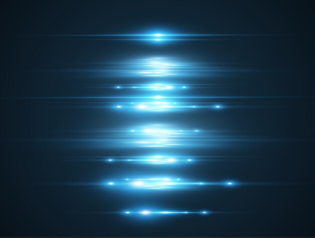 Light blue vector special effect. Glowing beautiful bright lines on a dark background.