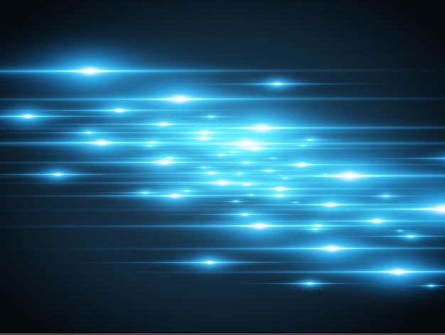 Light blue vector special effect Glowing beautiful bright lines on a dark background