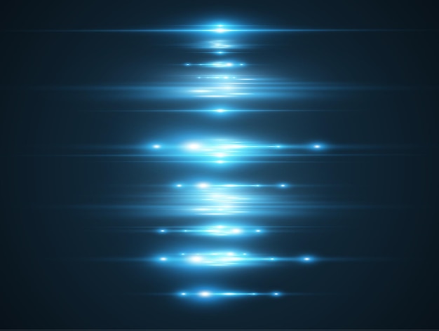 Light blue vector special effect Glowing beautiful bright lines on a dark background