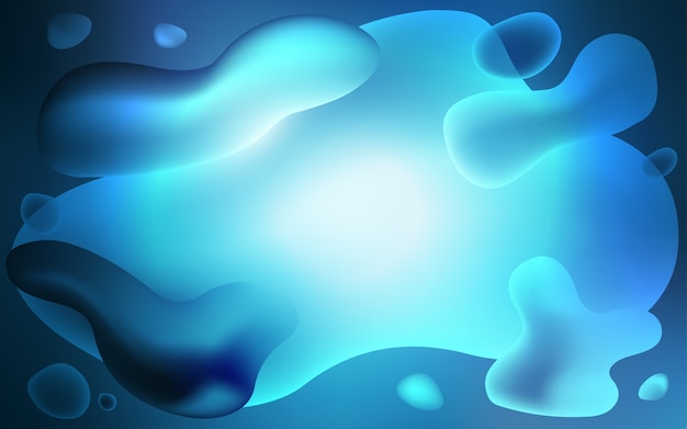 Light BLUE vector template with lava shapes