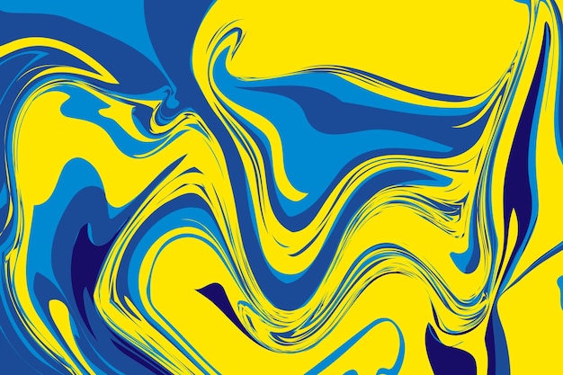 Light Blue Yellow vector texture with curved lines Colorful abstract illustration with lines