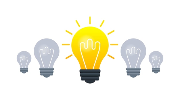 Light Bulb Creativity idea Solution business strategy