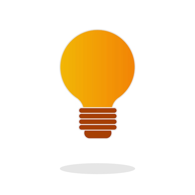 Light bulb full of ideas and creative thinking analytical thinking to process Light bulb icon vector idea symbol illustration