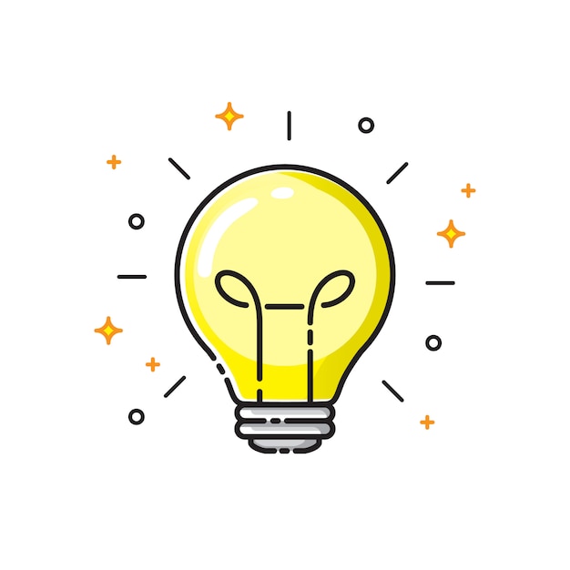 Light bulb icon design