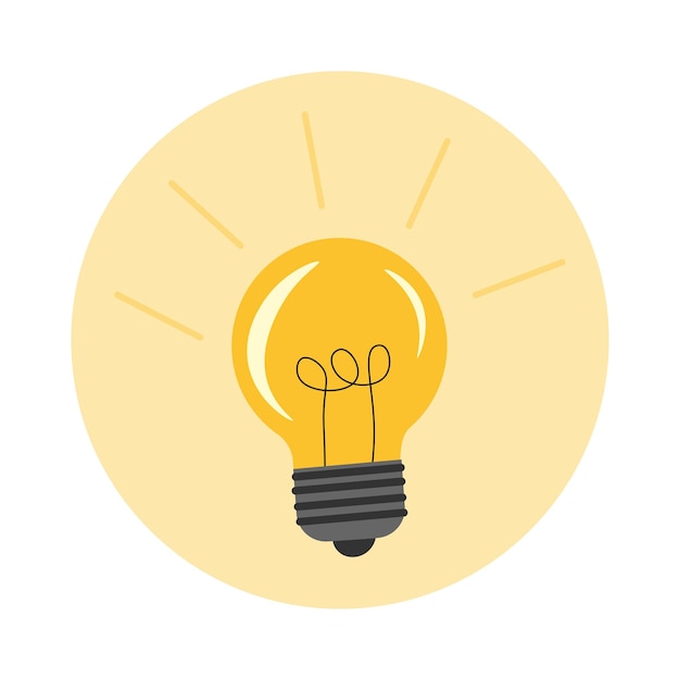 Light bulb icon The emergence of an idea