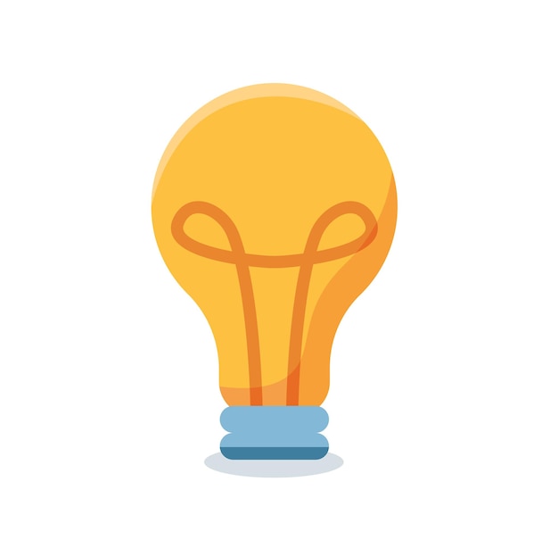 light bulb isolated. creative idea and innovation vector illustration