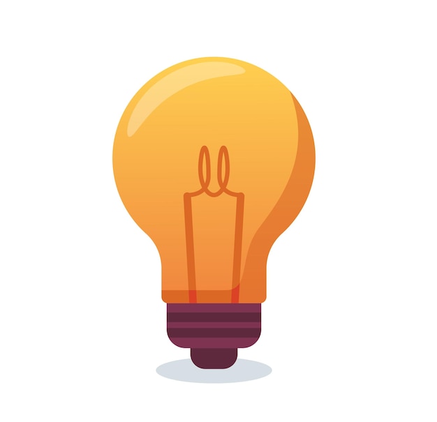 light bulb isolated. creative idea and innovation vector illustration