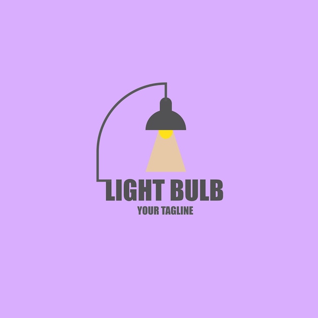 Light bulb logo for business branding