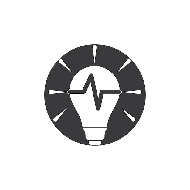 Light bulb symbol vector design illustration