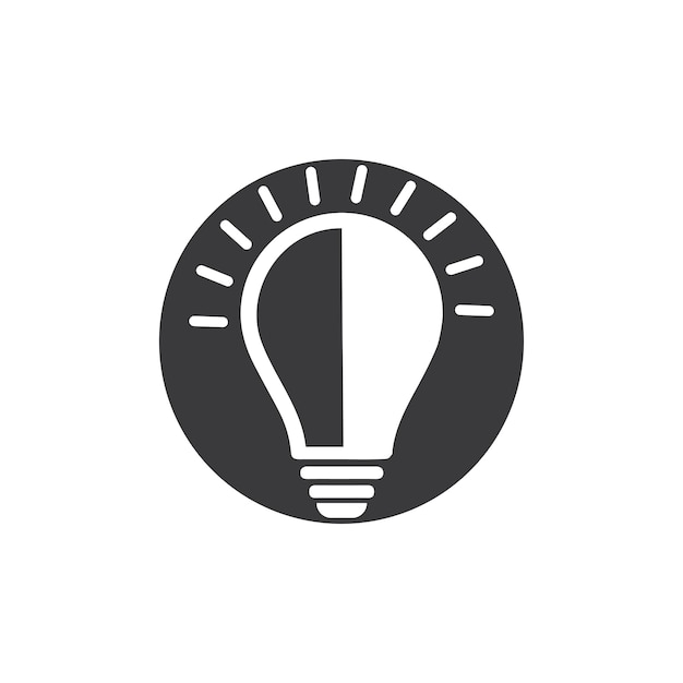 Light bulb symbol vector design illustration