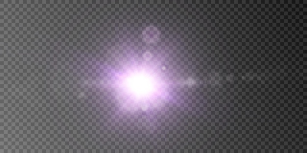 Light burst starlight png Light sunlight Shimmering highlights on a transparent background Vector