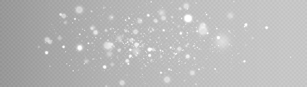 Light effect with many particles isolated on a transparent background of a star cloud with dust