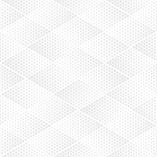 Light Gray Geometric Halftone Seamless Pattern.