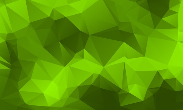 Light Green Nature Color Polygon Background Design, Abstract Geometric Origami Style 