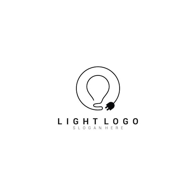 light logo icon design template elegant gold flat vector Premium